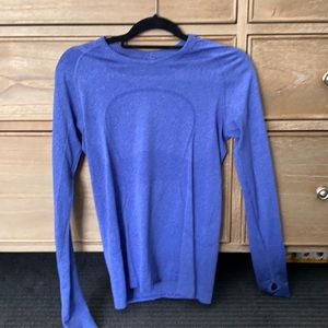 Run swiftly long sleeve in purplish blue
